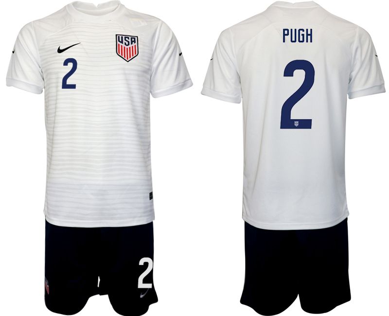 Men 2022 World Cup National Team United States home white 2 Soccer Jersey